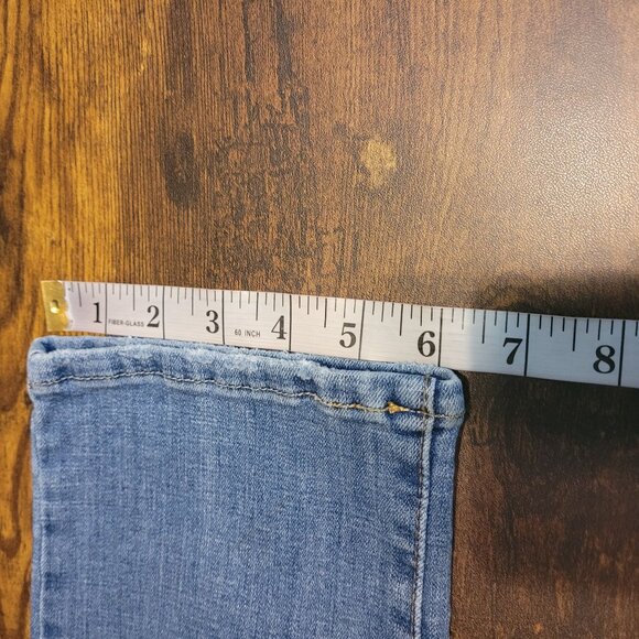 Levi's Jeans Size 29 High Rise Straight 724 Medium Light Wash Ripped Western - Picture 11 of 11